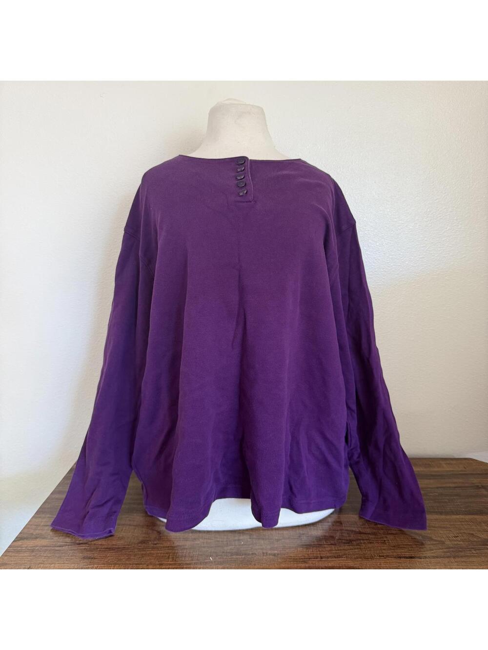 Dressbarn Woman's Purple Long Sleeve Top Size 22/24